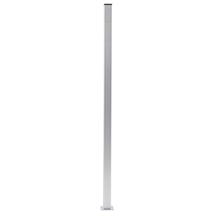 Stâlpi de gard, 2 buc., 185 cm, aluminiu - WALTI WALTI