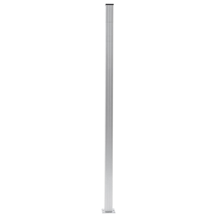 Stâlpi de gard, 3 buc., 185 cm, aluminiu - WALTI WALTI