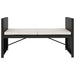 Set mobilier de grădină cu perne, 5 piese, negru, poliratan - WALTI WALTI