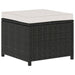 Set mobilier de grădină cu perne, 5 piese, negru, poliratan - WALTI WALTI