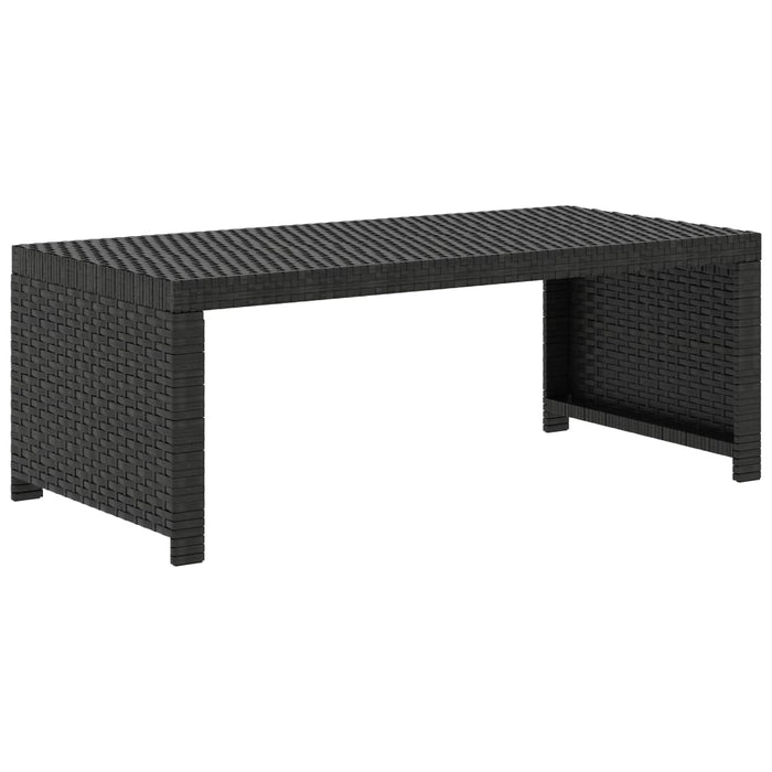 Set mobilier de grădină cu perne, 5 piese, negru, poliratan - WALTI WALTI