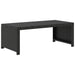 Set mobilier de grădină cu perne, 5 piese, negru, poliratan - WALTI WALTI