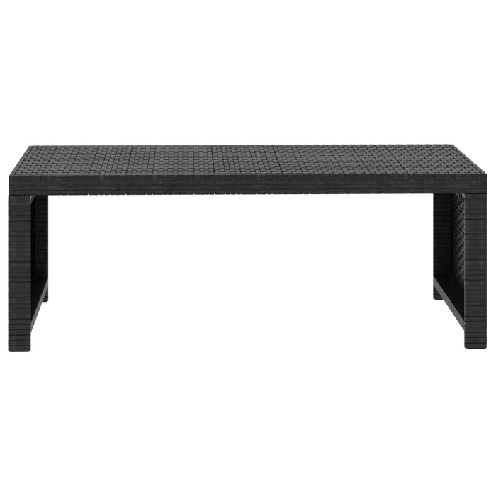 Set mobilier de grădină cu perne, 5 piese, negru, poliratan - WALTI WALTI
