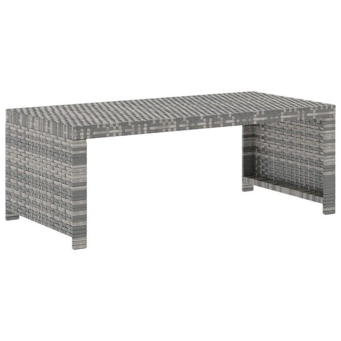 Set mobilier de grădină cu perne, 5 piese, gri, poliratan - WALTI WALTI