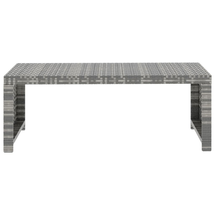 Set mobilier de grădină cu perne, 5 piese, gri, poliratan - WALTI WALTI