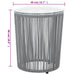 Set mobilier de bistro cu perne, 3 piese, gri, ratan PE - WALTI WALTI