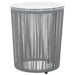 Set mobilier de bistro cu perne, 3 piese, gri, ratan PE - WALTI WALTI
