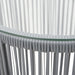 Set mobilier de bistro cu perne, 3 piese, gri, ratan PE - WALTI WALTI