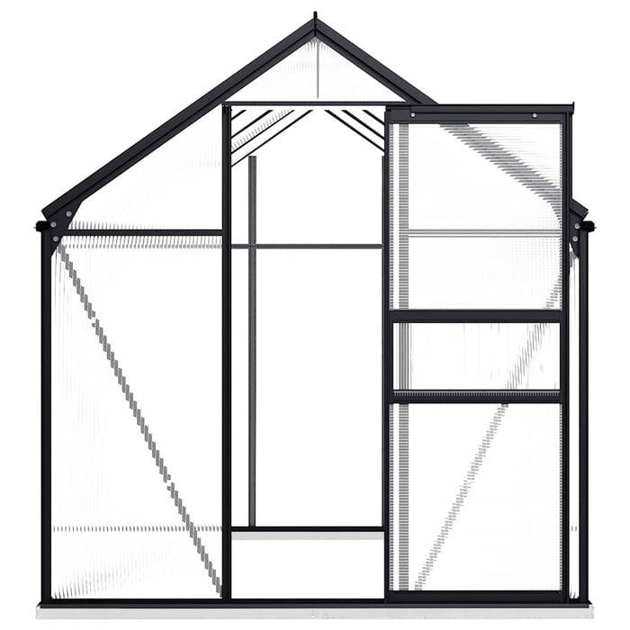 Seră cu cadru de bază, antracit, 4,75 m², aluminiu - WALTI WALTI