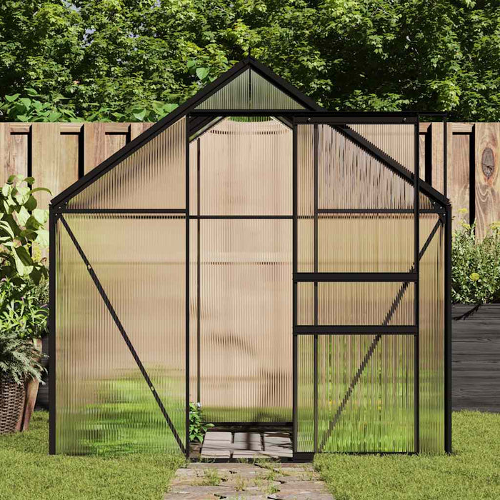 Seră cu cadru de bază, antracit, 4,75 m², aluminiu - WALTI WALTI