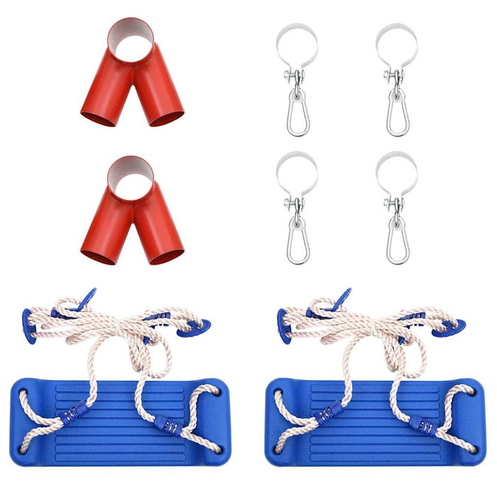 Scaune de leagăn cu frânghii 2 buc. albastru 38x16 cm polietenă - WALTI WALTI