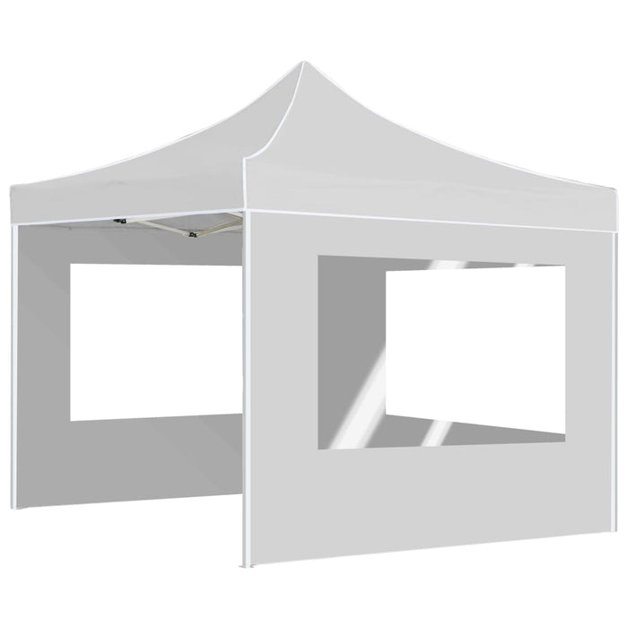 Cort de petrecere pliabil cu pereți, alb, 2x2 m, aluminiu - WALTI WALTI