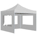 Cort de petrecere pliabil cu pereți, alb, 2x2 m, aluminiu - WALTI WALTI
