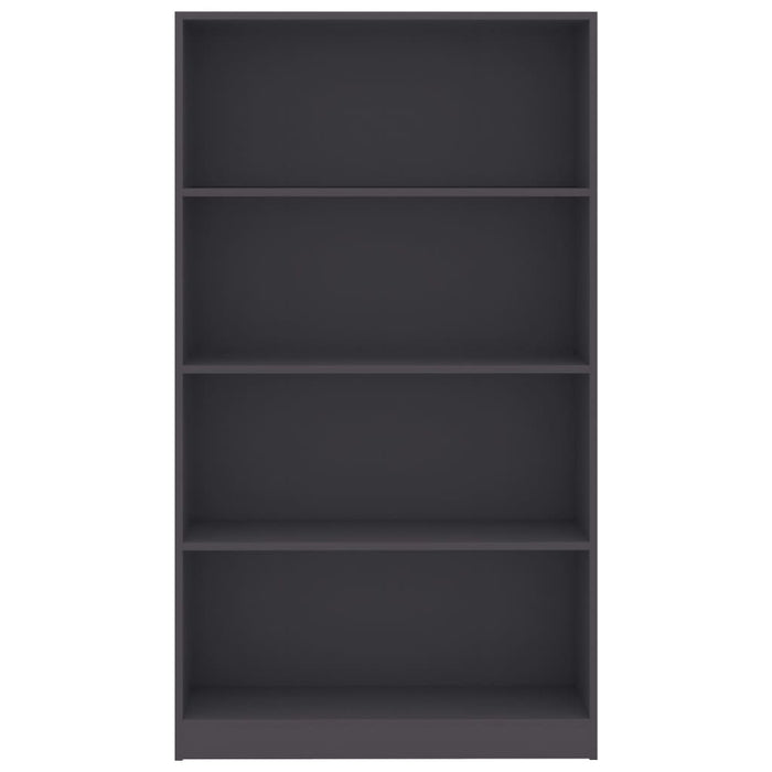 Bibliotecă cu 4 rafturi, gri, 80x24x142 cm, lemn prelucrat - WALTI WALTI