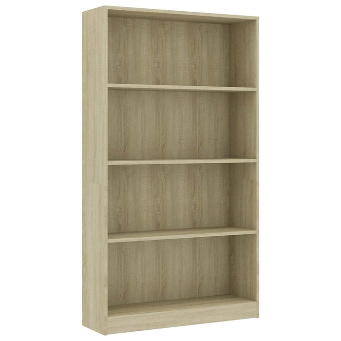Bibliotecă 4 rafturi stejar sonoma 80x24x142 cm lemn prelucrat WALTI