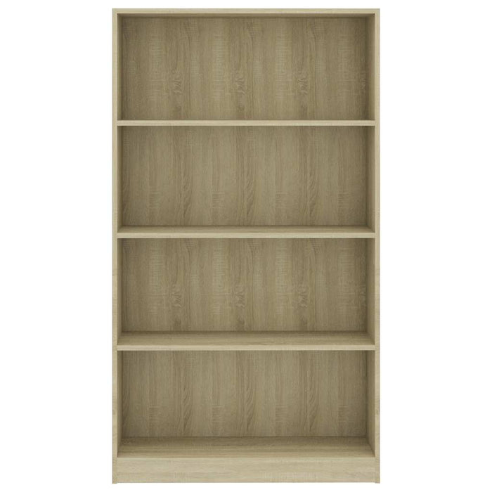 Bibliotecă 4 rafturi stejar sonoma 80x24x142 cm lemn prelucrat WALTI
