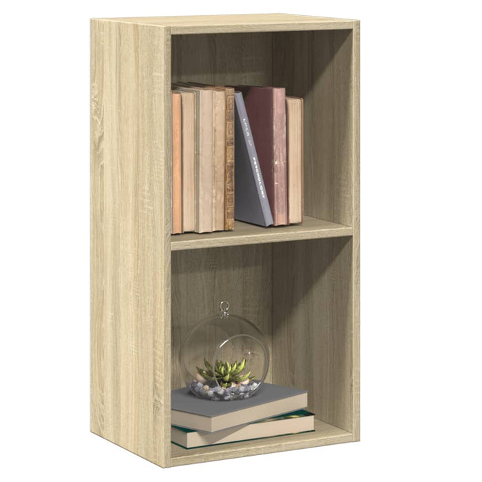 Bibliotecă 2 rafturi stejar sonoma 40x30x76,5 cm lemn prelucrat - WALTI WALTI