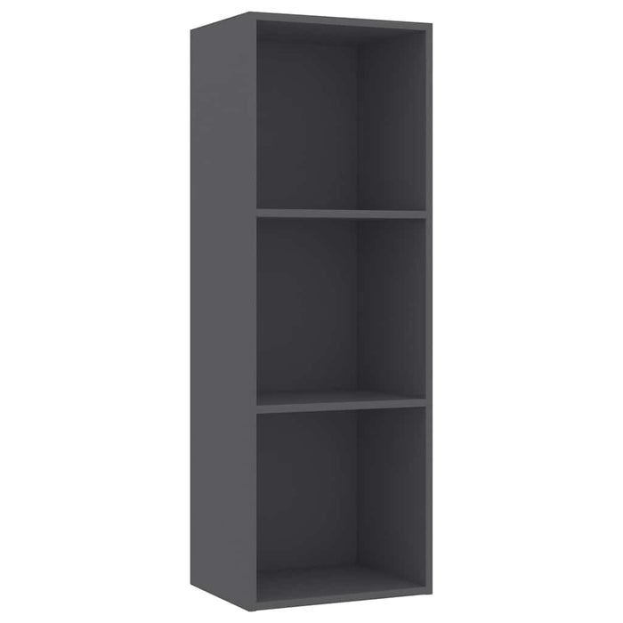 Bibliotecă cu 3 rafturi, gri, 40 x 30 x 114 cm, PAL WALTI