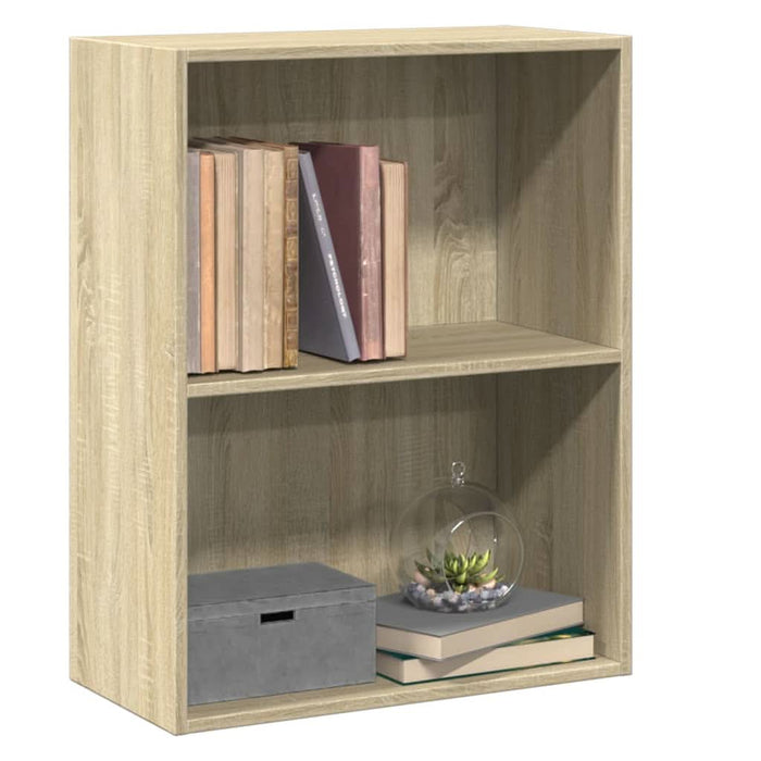 Bibliotecă cu 2 rafturi, stejar Sonoma, 60 x 30 x 76,5 cm, PAL - WALTI WALTI