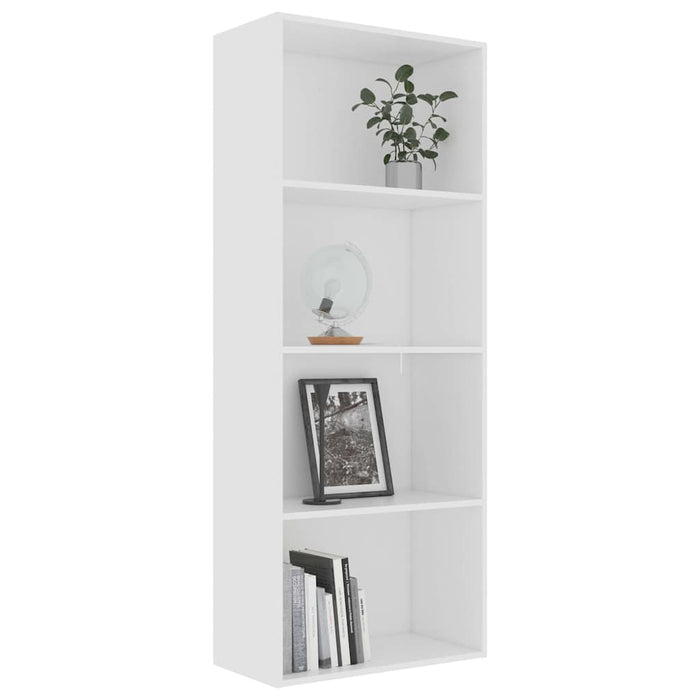 Bibliotecă cu 4 rafturi, alb, 60 x 30 x 151,5 cm, PAL WALTI