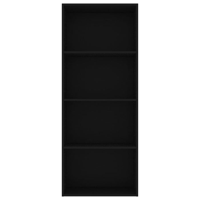 Bibliotecă cu 4 rafturi, negru, 60 x 30 x 151,5 cm, PAL WALTI