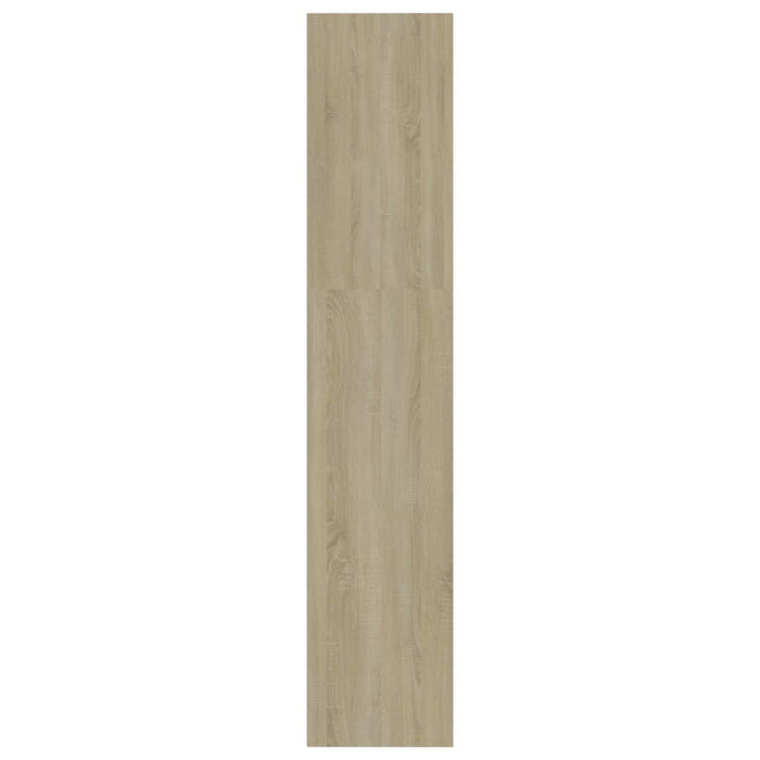Bibliotecă 4 rafturi alb/sonoma, 60x30x151,5 cm, lemn prelucrat WALTI