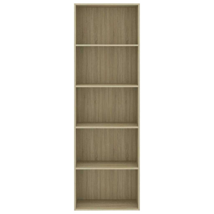 Bibliotecă cu 5 rafturi stejar sonoma 60x30x189cm lemn compozit WALTI