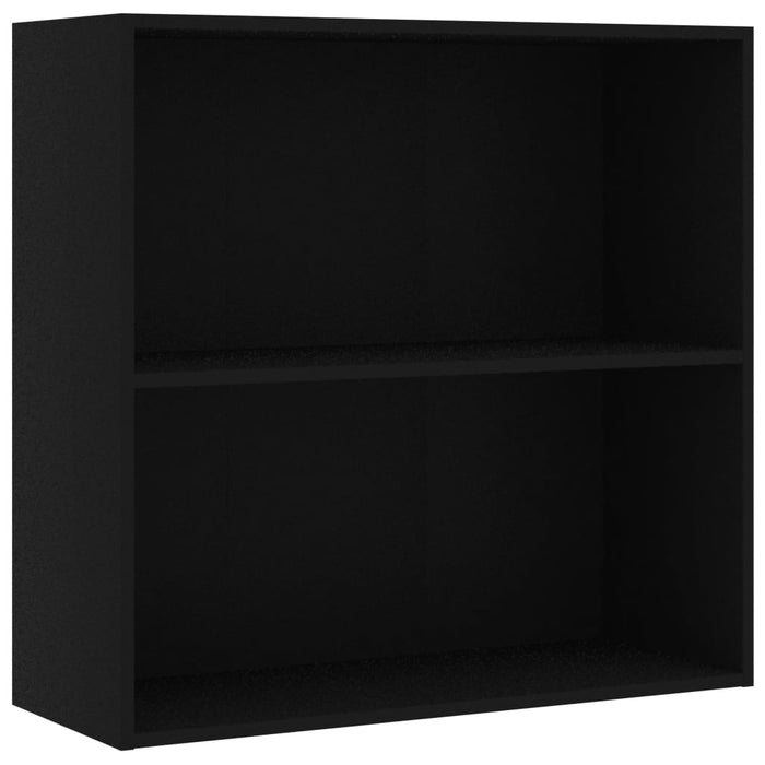 Bibliotecă, negru, 80x30x76,5 cm, lemn prelucrat WALTI