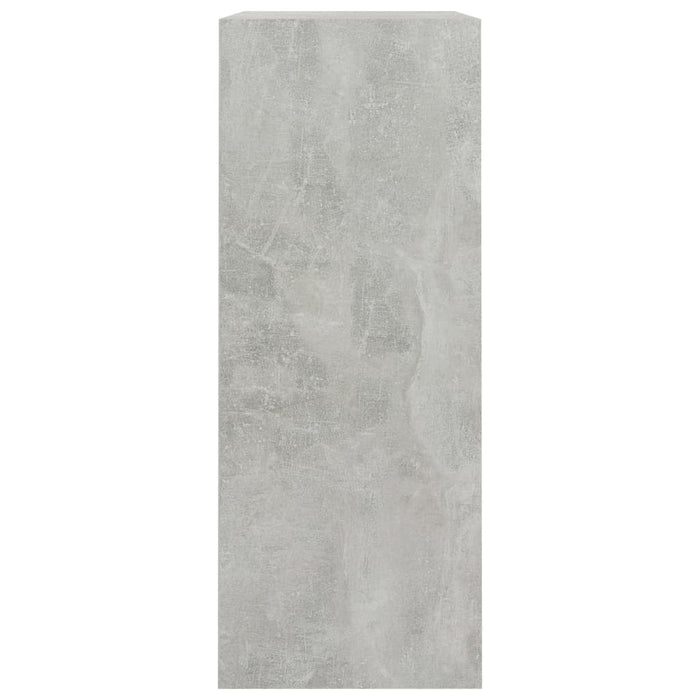 Bibliotecă cu 2 rafturi, gri beton, 80 x 30 x 76,5 cm, PAL - WALTI WALTI