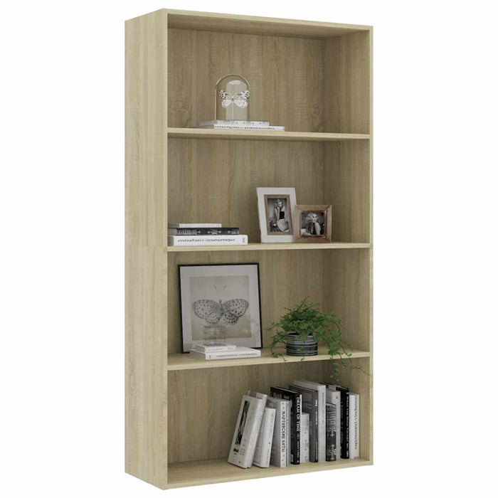 Bibliotecă cu 4 rafturi, stejar Sonoma, 80 x 30 x 151,5 cm, PAL WALTI