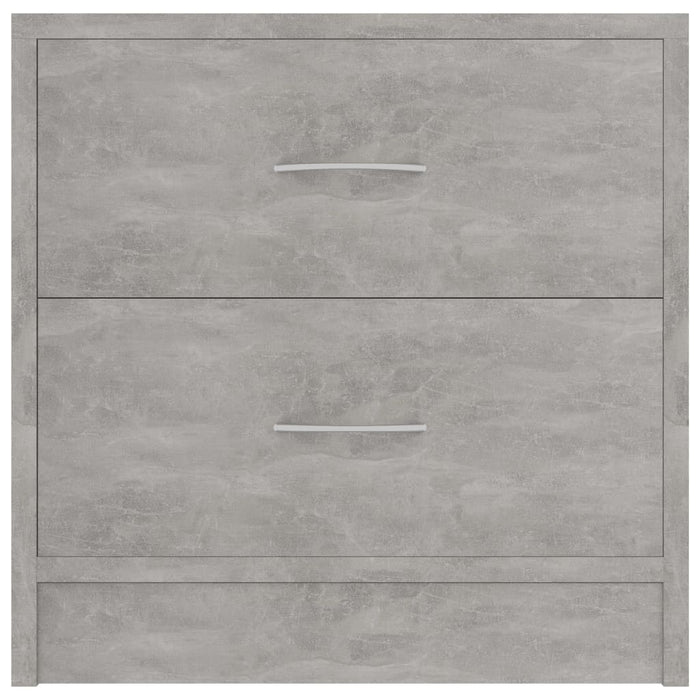 Noptieră, gri beton, 40x30x40 cm, lemn prelucrat - WALTI WALTI