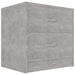 Noptiere, 2 buc., gri beton, 40x30x40 cm, lemn prelucrat - WALTI WALTI