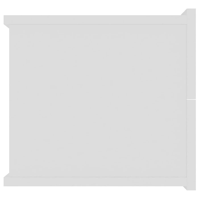 Noptiere, 2 buc., alb, 40x30x30 cm, lemn prelucrat - WALTI WALTI