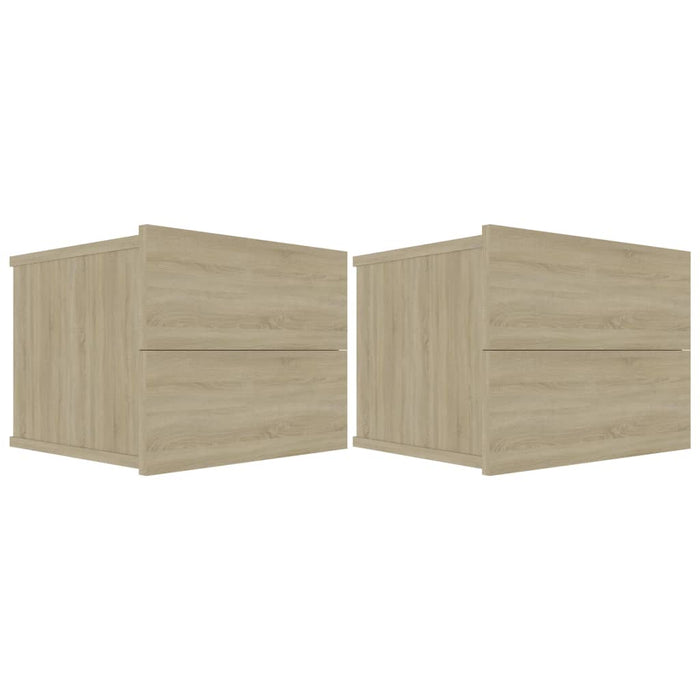 Noptiere, 2 buc., stejar sonoma, 40x30x30 cm, lemn prelucrat - WALTI WALTI