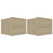 Noptiere, 2 buc., stejar sonoma, 40x30x30 cm, lemn prelucrat - WALTI WALTI