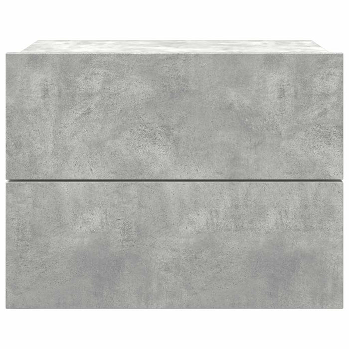 Noptieră, gri beton, 40x30x30 cm, lemn prelucrat - WALTI WALTI