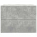 Noptieră, gri beton, 40x30x30 cm, lemn prelucrat - WALTI WALTI