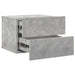 Noptieră, gri beton, 40x30x30 cm, lemn prelucrat - WALTI WALTI