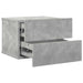 Noptiere, 2 buc., gri beton, 40x30x30 cm, lemn prelucrat - WALTI WALTI