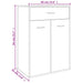 Pantofar, stejar sonoma, 60x35x84 cm, lemn prelucrat - WALTI WALTI
