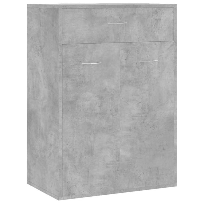 Pantofar, gri beton, 60x35x84 cm, lemn prelucrat - WALTI WALTI