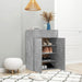 Pantofar, gri beton, 60x35x84 cm, lemn prelucrat - WALTI WALTI