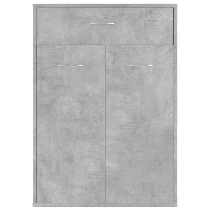 Pantofar, gri beton, 60x35x84 cm, lemn prelucrat - WALTI WALTI