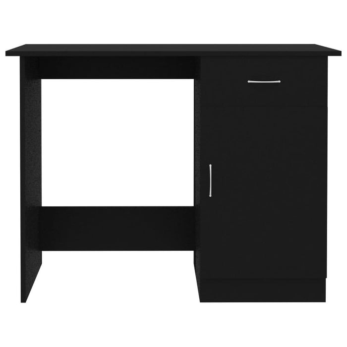 Birou, negru, 100x50x76 cm, lemn prelucrat - WALTI WALTI