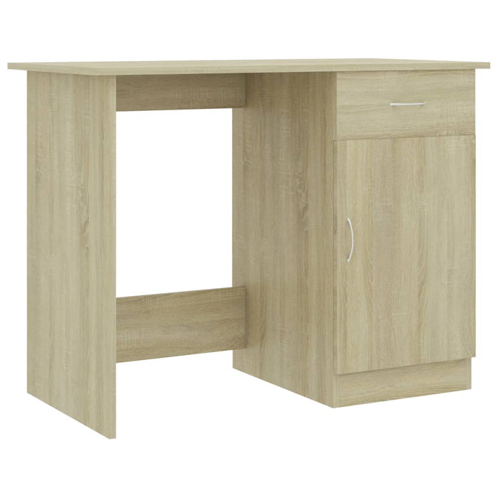 Birou, stejar sonoma, 100x50x76 cm, lemn prelucrat - WALTI WALTI
