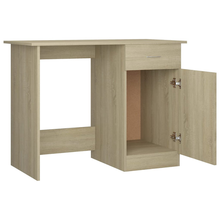 Birou, stejar sonoma, 100x50x76 cm, lemn prelucrat - WALTI WALTI