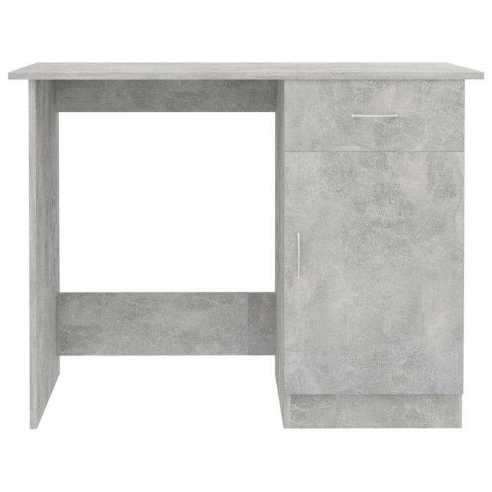 Birou, gri beton, 100x50x76 cm, lemn prelucrat - WALTI WALTI