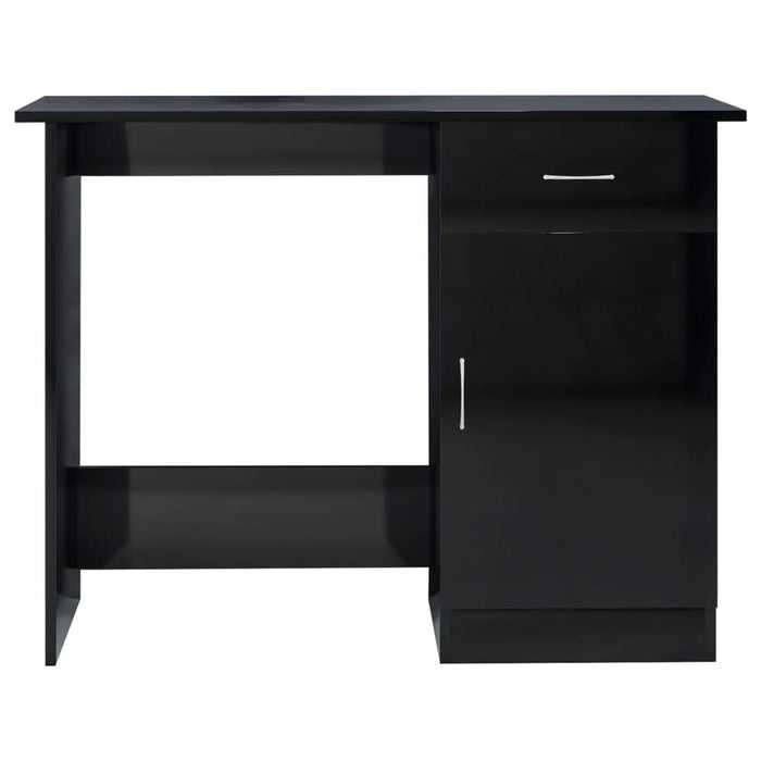 Birou, negru extralucios, 100 x 50 x 76 cm, PAL - WALTI WALTI