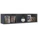 Raft de perete CD-uri, gri, 75 x 18 x 18 cm, lemn prelucrat - WALTI WALTI
