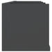 Raft de perete CD-uri, gri, 75 x 18 x 18 cm, lemn prelucrat - WALTI WALTI